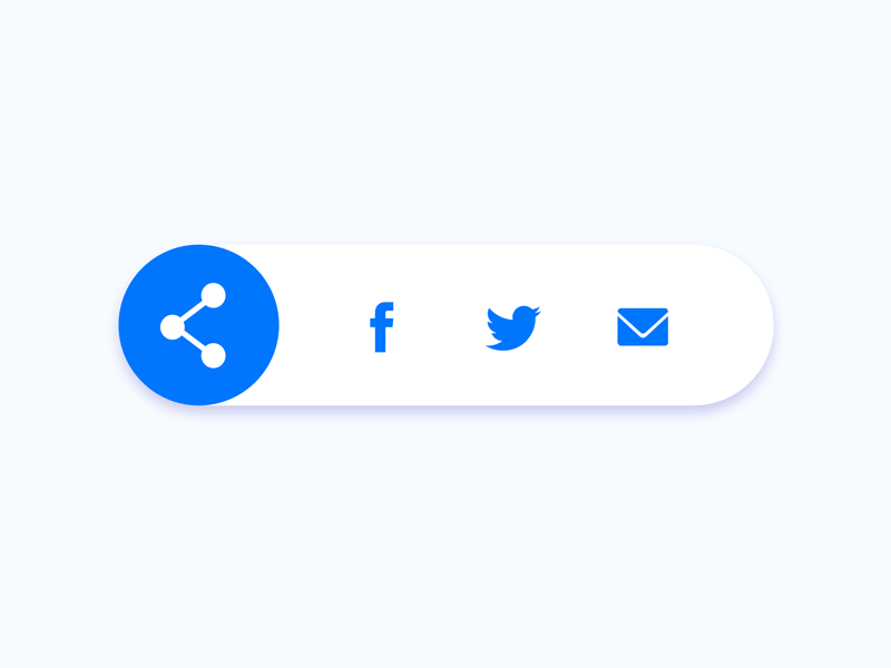 100 Days of UI — Day 10 — Social Share by Mallory Short on Dribbble