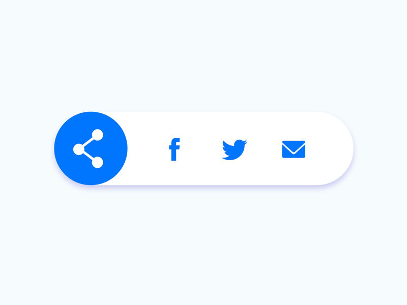 100 Days of UI — Day 10 — Social Share 100 days of ui after affects daily 100 challenge dailyui010 design icon animation interaction animation share button simple animation simple clean interface social socialshare ui