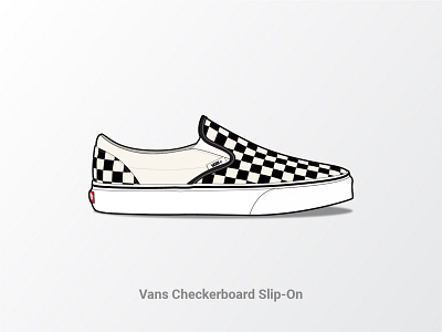 Vans Checkerboard Slip-On Illustration by Yohanes Kusumawidiyantoro on ...