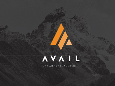 AVAIL Logo branding leaders logo logomark mountains typography