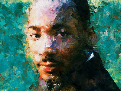 Martin Luther King Jr. artwork cover illustration mlk painting