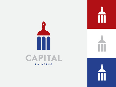 Capital Painting Logo branding identity logo type typography