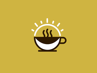 24/7 Coffee Cafe branding coffee cup identity logo moon sun