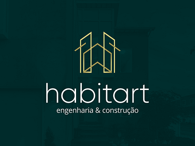 Projeto de identidade visual Habitart - engenharia (post 2/3).