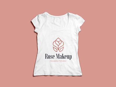 Design de Logotipo Rose Makeup (post 1/3) bruno henris cosméticos design grafico designer dourados ms estética identidade visual logo minimalista logtipo maquiagem
