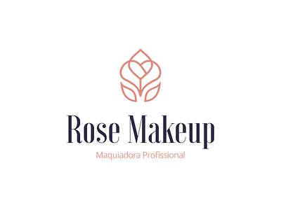 Design de Logotipo Rose Makeup (post 2/3) bruno henris cosméticos design gráfico designer dourados ms estética identidade visual logotipo maquiagem marca marketing digital publicidade
