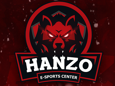 Hanzo E Sports Mascot Logo blood esports logo logopond mascot peru red wolve