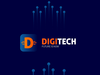 Digitech brand branding imagotipo imagotype logo tech logo technology