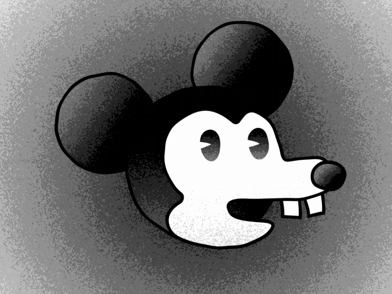 Micou Mouse animation animation 2d character design disney art gradient illustration mickey mouse motion design noise old cartoon rubber hose
