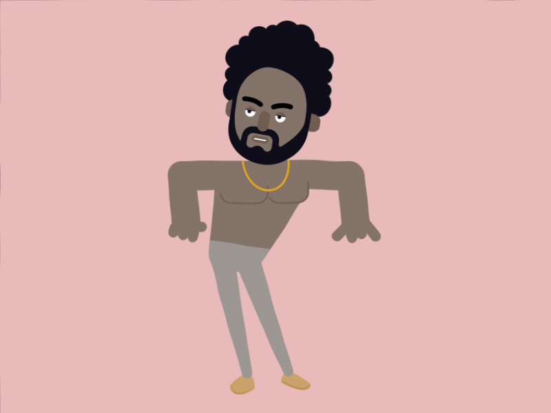 This Is America animation animation 2d character childish gambino dance dance music design donald glover flat flat design illustration motion design this is america