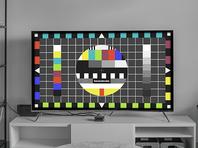 Test Card 16:9 bbc color bars design graphic design illustration minimalistic mockup simple television test card tv vector