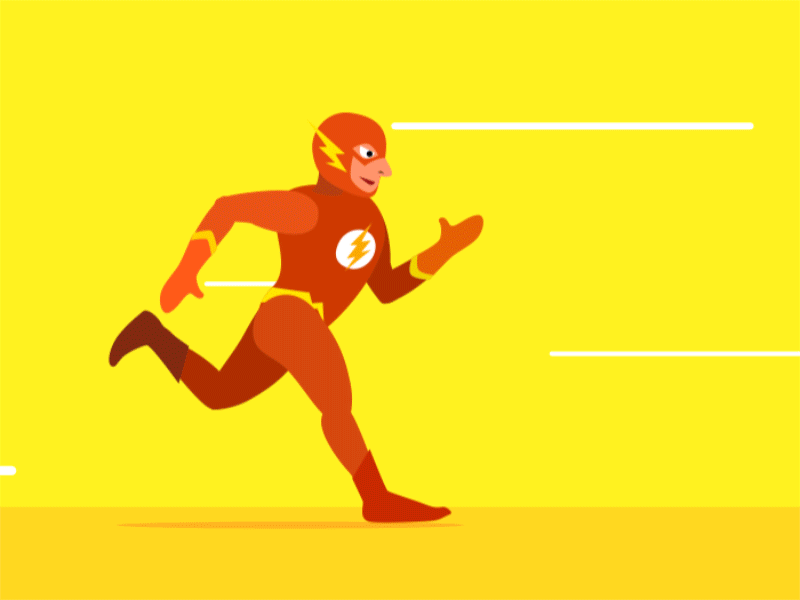 The fastest man 2d animation flash fun