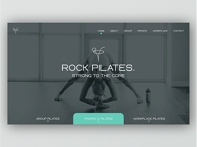 Pilates studio web design.