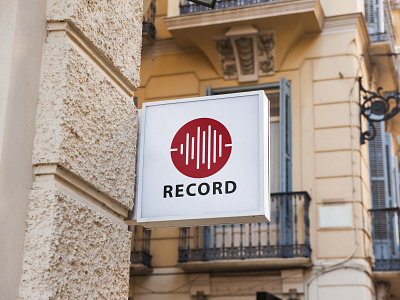 Record studio logo