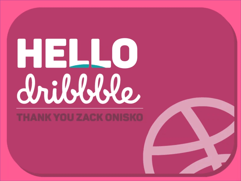 Hello Dribbble animation hello invits liquid liquid animation liquidmotion mograph motion graphic zack onisko