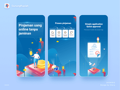 Finance-GunungRupiah-GooglePlay app design illustration typography ui uiux ux visual