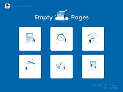 Empty Pages branding design illustration ui visual