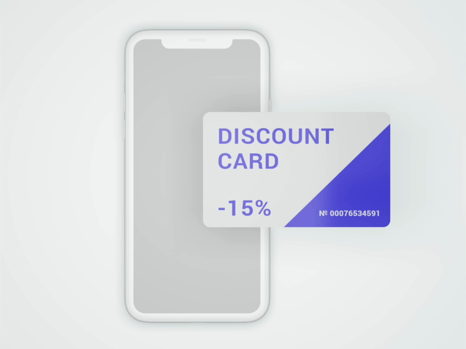 Discount card animated animation app discount mobile