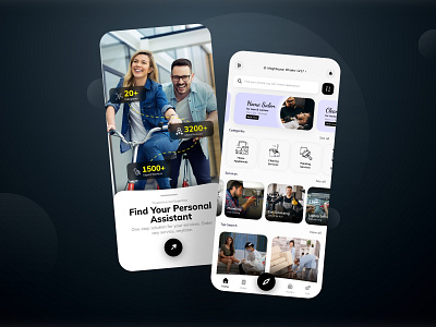 Services App app design branding design e commerce app ecommerce graphic design services app ui