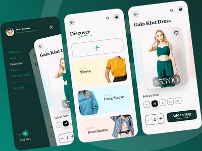 Fashion e-Commerce app UI