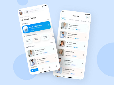 Medical Doctor app for iOS and Android app design design doctor app ui design doctorappointment e commerce app ecommerce graphic design medical app ui ui