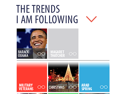 hashtag following sidebar news ui web