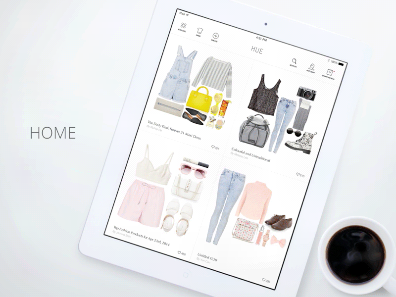 Fashion App on iPad app fashion ipad