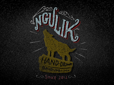 ngulik grunge hand drawn hand lettering poster texture typography vintage