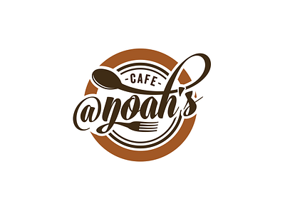 @noah's badges cafe coffee lettering logo restaurant