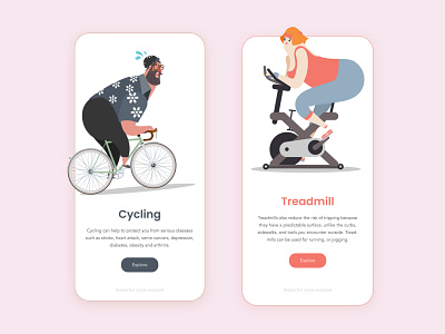 Stay safe, stay healthy app design appui exercise exercise app illustration ui uidesign