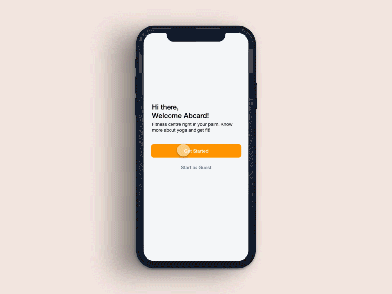 Yoga App - Onboarding design