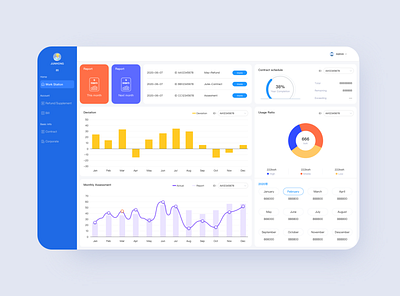 Junhong Dashboard dashboard design ui