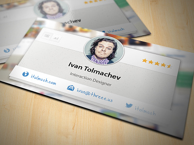 New Business Cards business card interaction interface ui ux