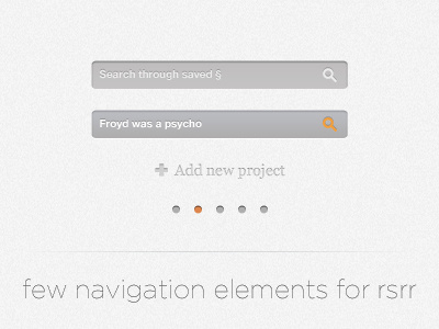 A Few More Navigation Elements For Researchrr add button icons navigation page count researchrr search bar ui