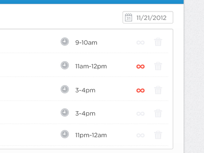Managing Venue Hours dashboard icons items list ui