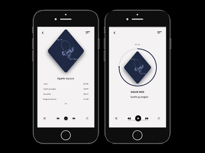 Music Player design minimaldesign minimalism music musicplayer ui uxui