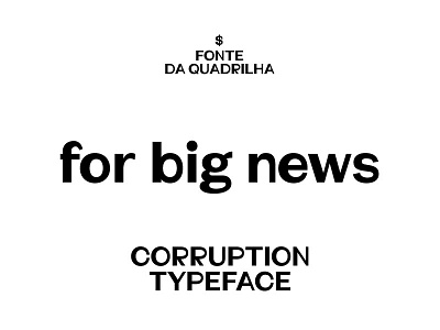 Fonte da Quadrilha corruption font typeface