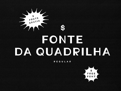 Fonte da Quadrilha corruption font typeface