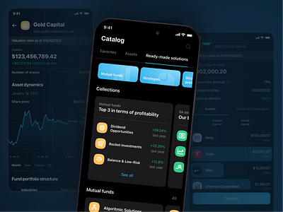 Dark UI | Open Investment Financial App