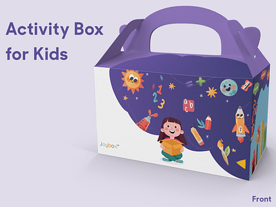 Kids' Activity Box activity box branding design educational box illustration joybox mockup