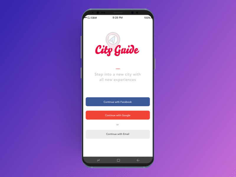 City Guide - Visual Design city guide design in my city nearby ui ux design visual design