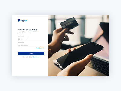 PayPal Web Login Page finance landing page login payment paypal web website
