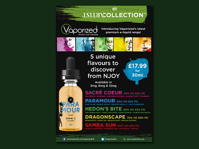 Artist Collection Poster for Vaporized art branding e-liquid illustration poster poster art poster design product launch