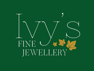 Ivy's Fine Jewellery Logo brand identity logotype typogaphy logodesign branding logo