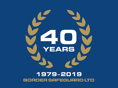 40th Anniversary Logo anniversary branding logo logotype typography
