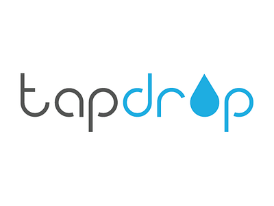 Tapdrop Logo brand identity branding design digital logo typography vector