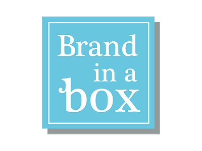 Brand In A Box Logo brand identity branding design logo typography vector