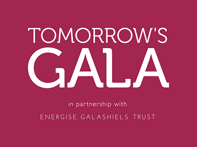 Tomorrow's Gala logo brand identity branding branding design logo typography