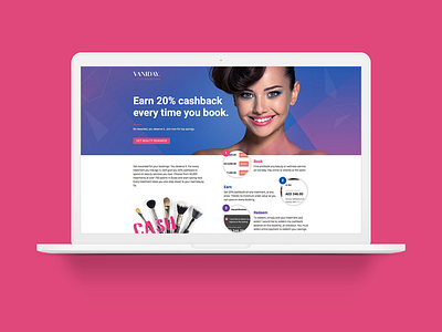 Landing page - Art Direction art direction beauty landing page loyalty program product ui web design