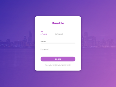 Bumble formular home login mobile app sign up